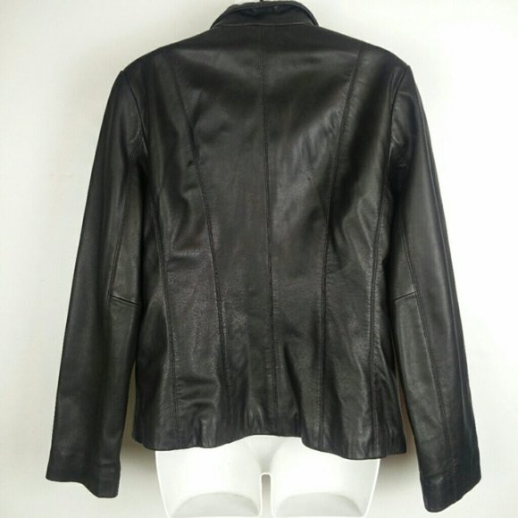 Wilsons leather lambskin M.Julian scuba jacket S - Picture 3 of 13